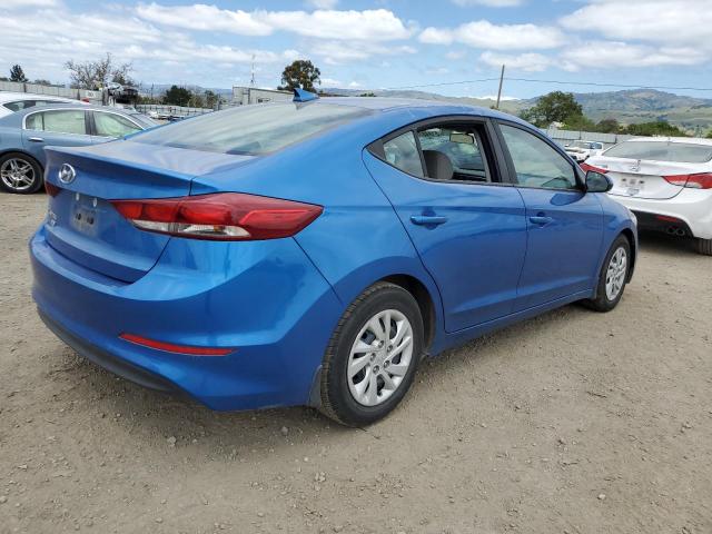 5NPD74LF1HH193066 - 2017 HYUNDAI ELANTRA SE BLUE photo 3