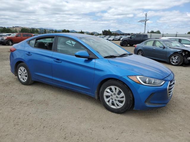 5NPD74LF1HH193066 - 2017 HYUNDAI ELANTRA SE BLUE photo 4