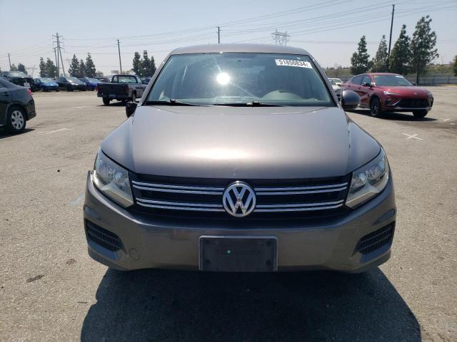 WVGAV7AXXCW001695 - 2012 VOLKSWAGEN TIGUAN S GRAY photo 5