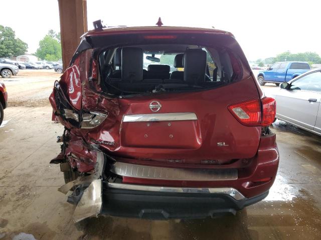 5N1DR2MN0KC581277 - 2019 NISSAN PATHFINDER S RED photo 6