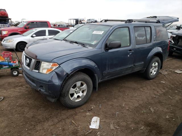 5N1AR18W16C679269 - 2006 NISSAN PATHFINDER LE BLUE photo 1