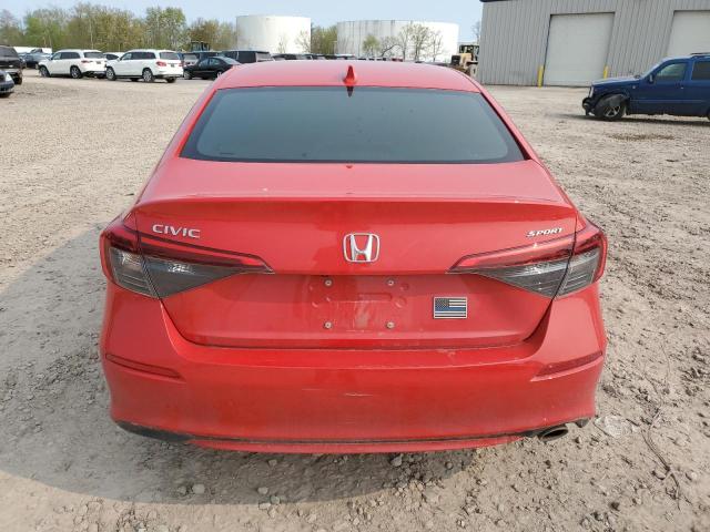 2HGFE2F52NH602994 - 2022 HONDA CIVIC SPORT 红色 照片 6