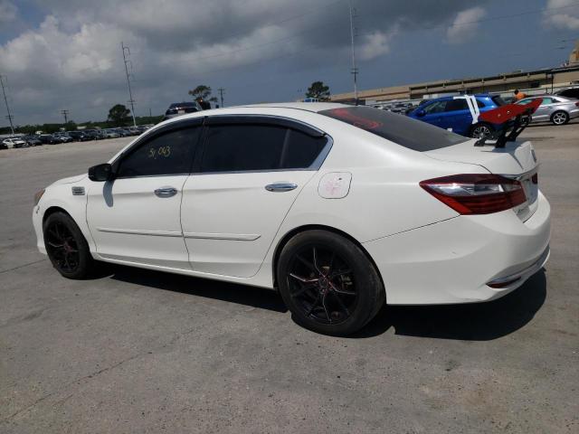 1HGCR2F35GA208042 - 2016 HONDA ACCORD LX WHITE photo 2