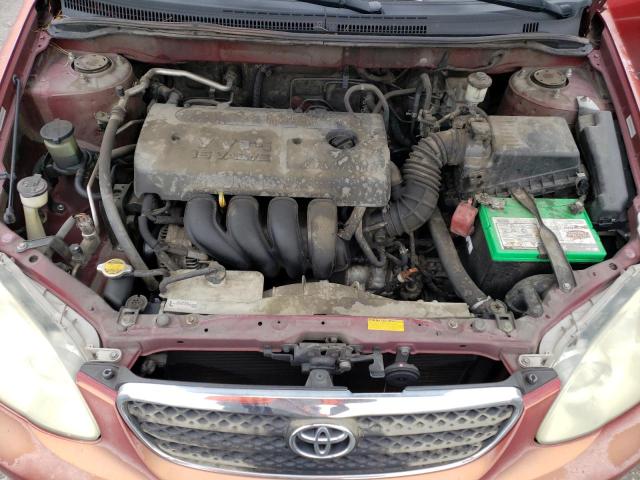 1NXBR32E67Z935322 - 2007 TOYOTA COROLLA CE RED photo 11