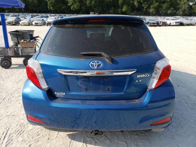 JTDKTUD31CD516294 - 2012 TOYOTA YARIS BLUE photo 6