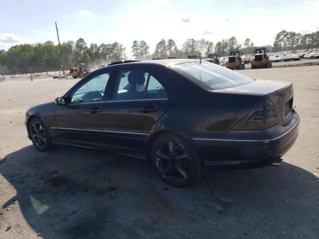 WDBRF52H56A886923 - 2006 MERCEDES-BENZ C 230 BLACK photo 2