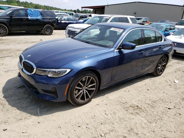 3MW5R7J04N8C44439 - 2022 BMW 330XI BLUE photo 1