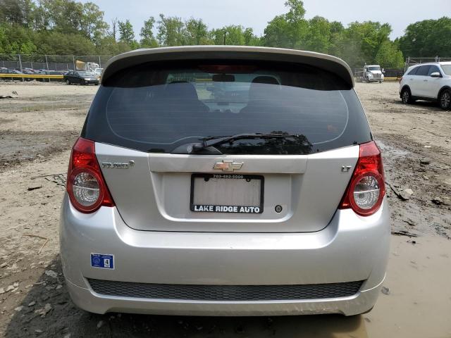 KL1TD66E89B640232 - 2009 CHEVROLET AVEO LS SILVER photo 6