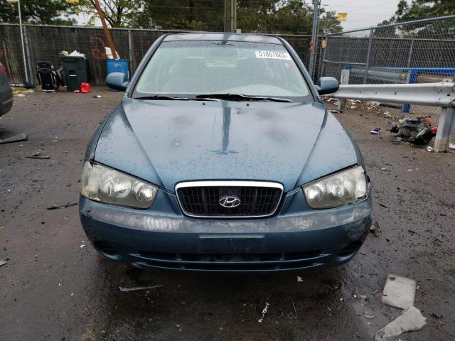 KMHDN45D43U600406 - 2003 HYUNDAI ELANTRA GLS BLUE photo 5