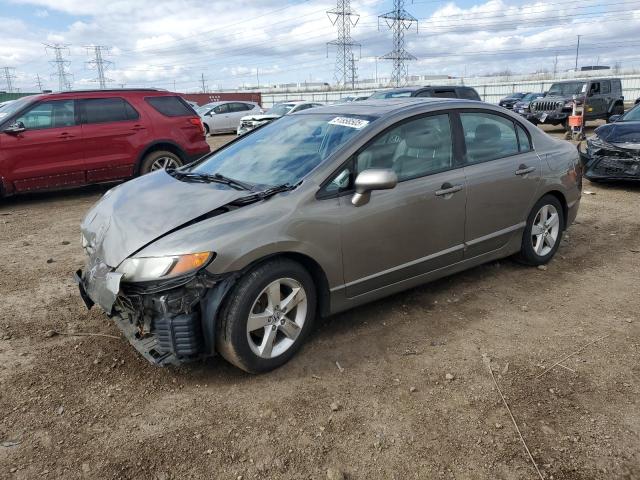1HGFA16928L037775 - 2008 HONDA CIVIC EXL SILVER photo 1