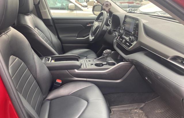 5TDHZRBH5NS584772 - 2022 TOYOTA HIGHLANDER XLE 红色 照片 5