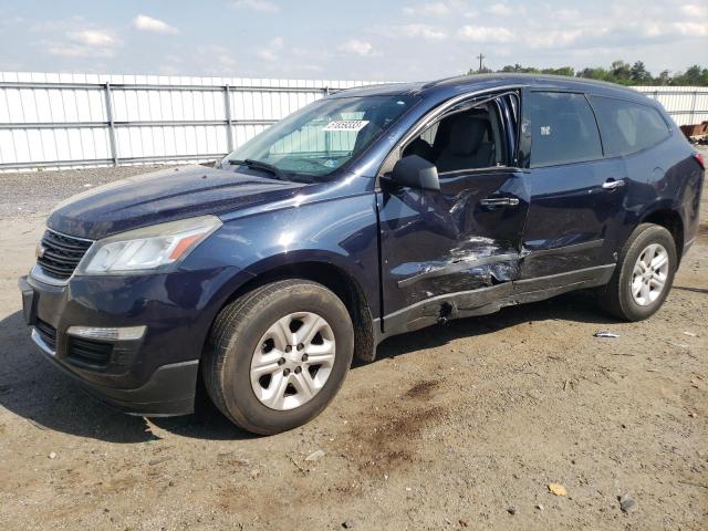 1GNKRFKD5FJ165246 - 2015 CHEVROLET TRAVERSE LS BLUE photo 1