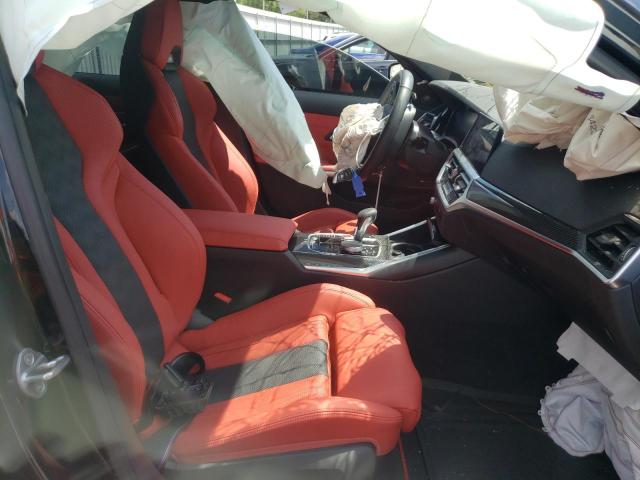 WBS43AY03NFM42254 - 2022 BMW M3 COMPETITION შავი ფოტო 5