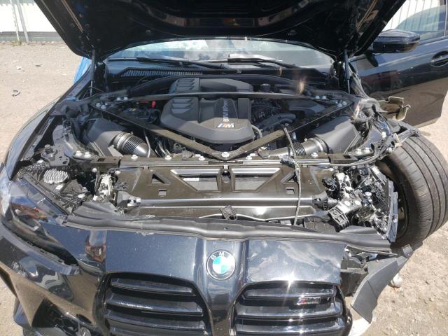 WBS43AY03NFM42254 - 2022 BMW M3 COMPETITION შავი ფოტო 7