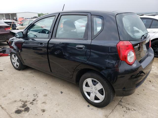 KL1TD66E79B627293 - 2009 CHEVROLET AVEO LS BLACK photo 2