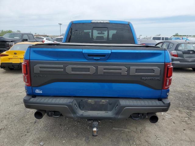 1FTFW1RG6KFC43956 - 2019 FORD F150 RAPTOR BLUE photo 6