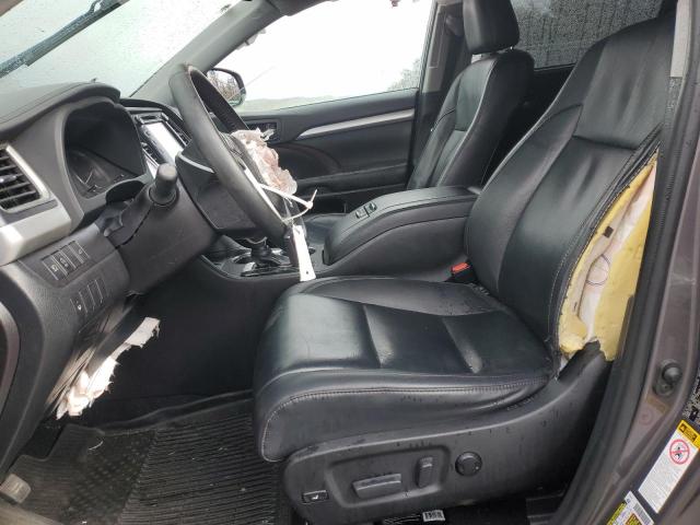 5TDJZRFH7KS917626 - 2019 TOYOTA HIGHLANDER SE GRAY photo 7