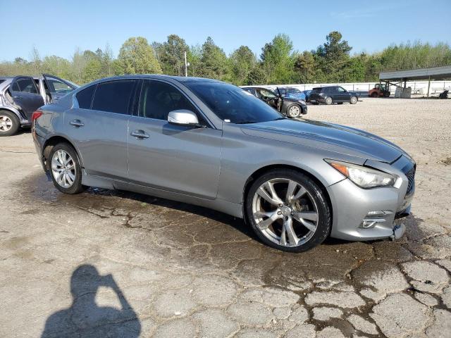 JN1BV7AR5FM423693 - 2015 INFINITI Q50 BASE GRAY photo 4
