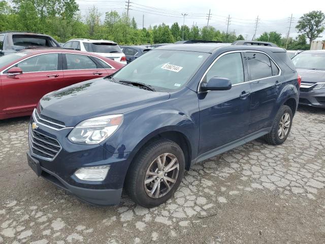 2GNALCEK7H1577607 - 2017 CHEVROLET EQUINOX LT BLUE photo 1