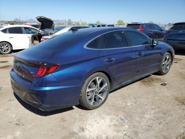 5NPEJ4J22MH064012 - 2021 HYUNDAI SONATA SEL PLUS BLUE photo 3