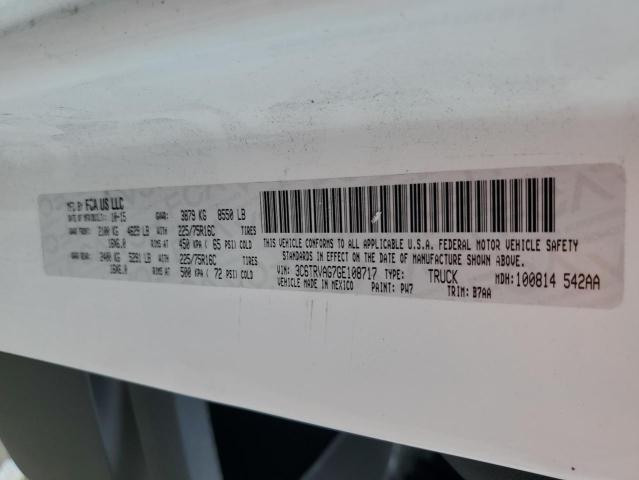 3C6TRVAG7GE108717 - 2016 RAM PROMASTER 1500 STANDARD WHITE photo 13