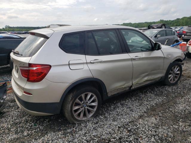 5UXWX9C53D0A26147 - 2013 BMW X3 XDRIVE28I TAN photo 3