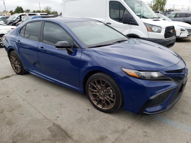 4T1G11AK9PU092094 - 2023 TOYOTA CAMRY SE NIGHT SHADE BLUE photo 4