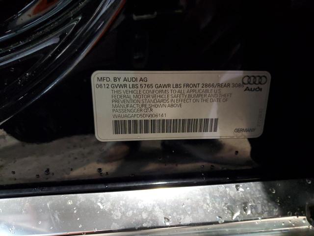 WAUAGAFD5DN006141 - 2013 AUDI A8 QUATTRO 黑色 照片 12