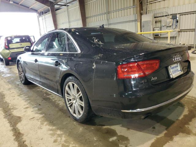 WAUAGAFD5DN006141 - 2013 AUDI A8 QUATTRO BLACK photo 2