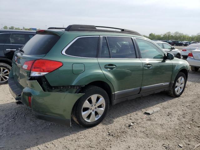 4S4BRCKC8A3349927 - 2010 SUBARU OUTBACK 2.5I LIMITED GREEN photo 3