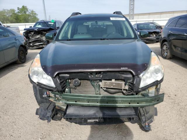 4S4BRCKC8A3349927 - 2010 SUBARU OUTBACK 2.5I LIMITED GREEN photo 5