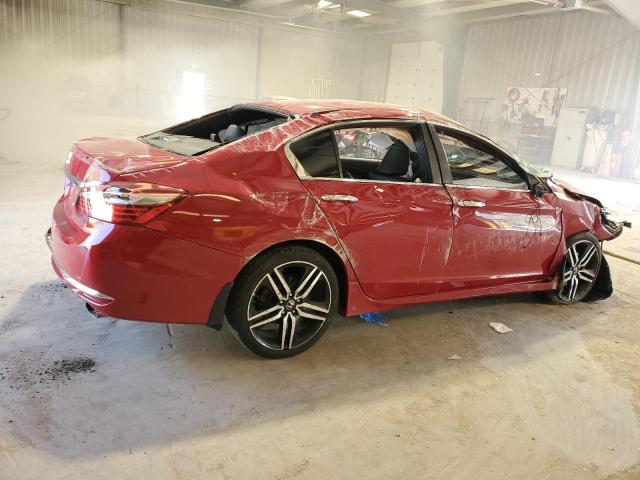 1HGCR2F54GA102862 - 2016 HONDA ACCORD SPORT RED photo 3