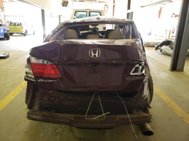 1HGCR2F83DA206605 - 2013 HONDA ACCORD EXL BURGUNDY photo 6