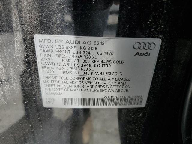 WA1DGBFE6DD000931 - 2013 AUDI Q7 PRESTIGE BLACK photo 12