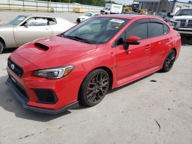 JF1VA2T60J9838305 - 2018 SUBARU WRX STI LIMITED RED photo 1