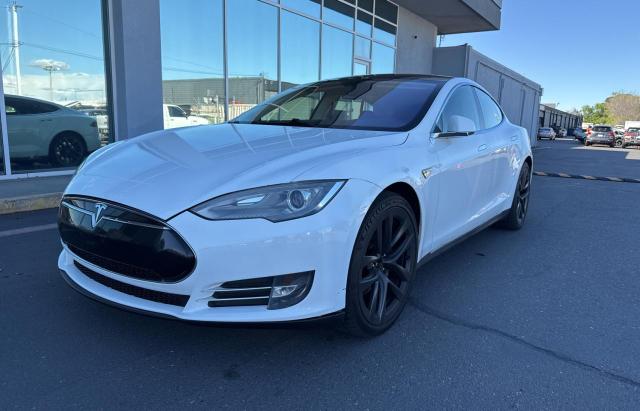 5YJSA1CN3DFP27546 - 2013 TESLA MODEL S WHITE photo 2