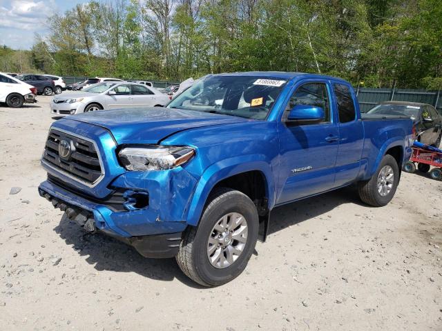 5TFSZ5AN7JX142070 - 2018 TOYOTA TACOMA ACCESS CAB BLUE photo 1