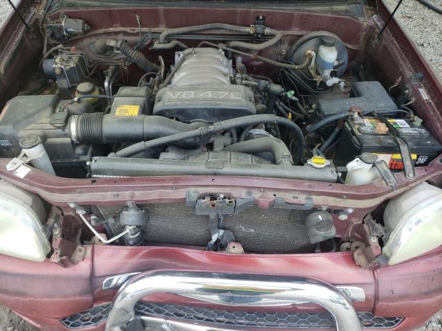 5TBRT341X3S427473 - 2003 TOYOTA TUNDRA ACCESS CAB SR5 RED photo 11