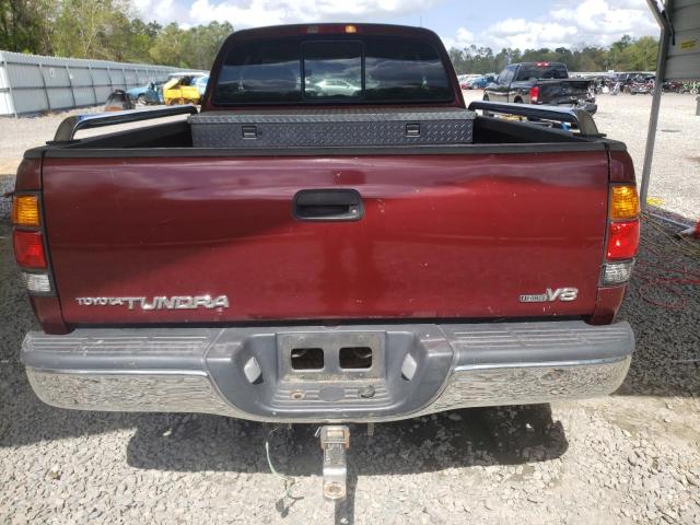 5TBRT341X3S427473 - 2003 TOYOTA TUNDRA ACCESS CAB SR5 RED photo 6