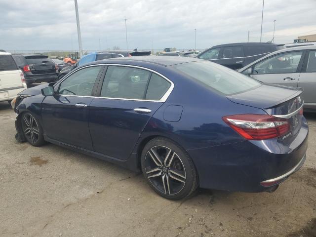 1HGCR2F55GA185704 - 2016 HONDA ACCORD SPORT BLUE photo 2