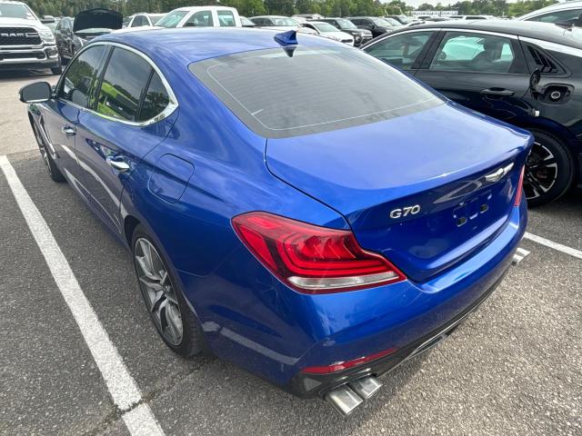 KMTG54LE2KU031956 - 2019 GENESIS G70 ADVANCED BLUE photo 3