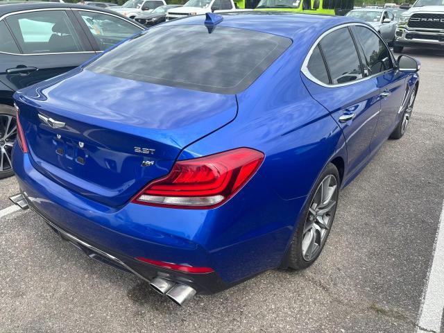 KMTG54LE2KU031956 - 2019 GENESIS G70 ADVANCED BLUE photo 4