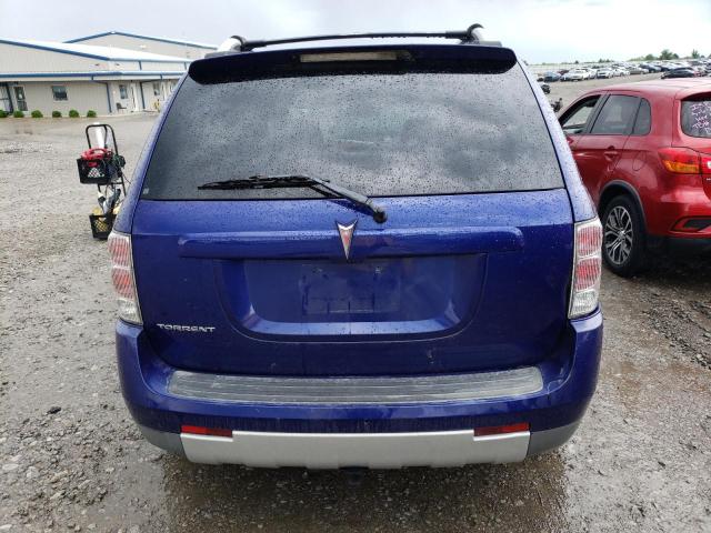 2CKDL63F566074728 - 2006 PONTIAC TORRENT BLUE photo 6