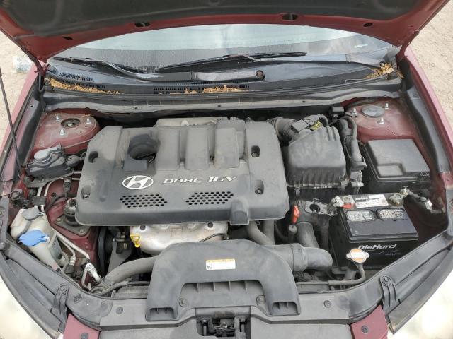 KMHDU46D97U053995 - 2007 HYUNDAI ELANTRA GLS RED photo 11