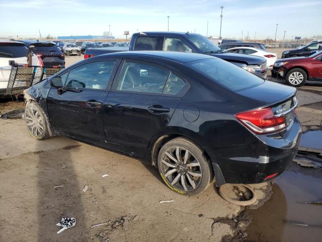 19XFB2F98FE027873 - 2015 HONDA CIVIC EXL BLACK photo 2