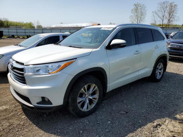 5TDJKRFH2FS223419 - 2015 TOYOTA HIGHLANDER XLE Ağ foto 1