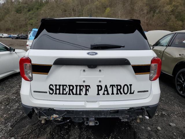 1FM5K8AB6PGA83977 - 2023 FORD EXPLORER POLICE INTERCEPTOR WHITE photo 6