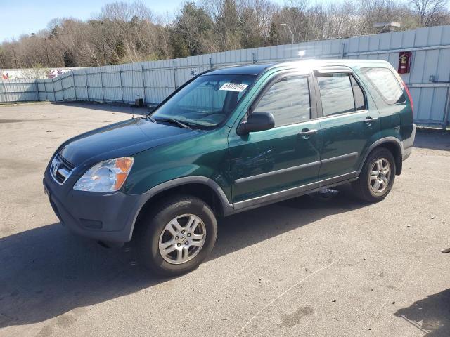 JHLRD78442C020638 - 2002 HONDA CR-V LX GREEN photo 1