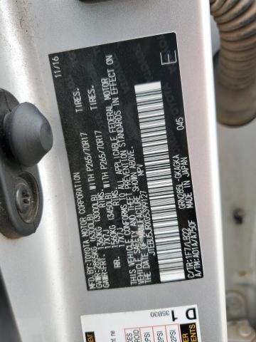 JTEBU5JRXG5399127 - 2016 TOYOTA 4RUNNER SR5/SR5 PREMIUM 银色 照片 14