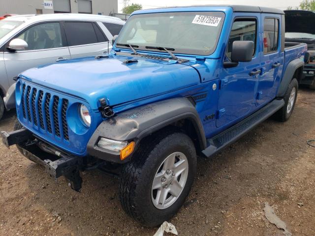 1C6HJTAG6LL156972 - 2020 JEEP GLADIATOR SPORT BLUE photo 1